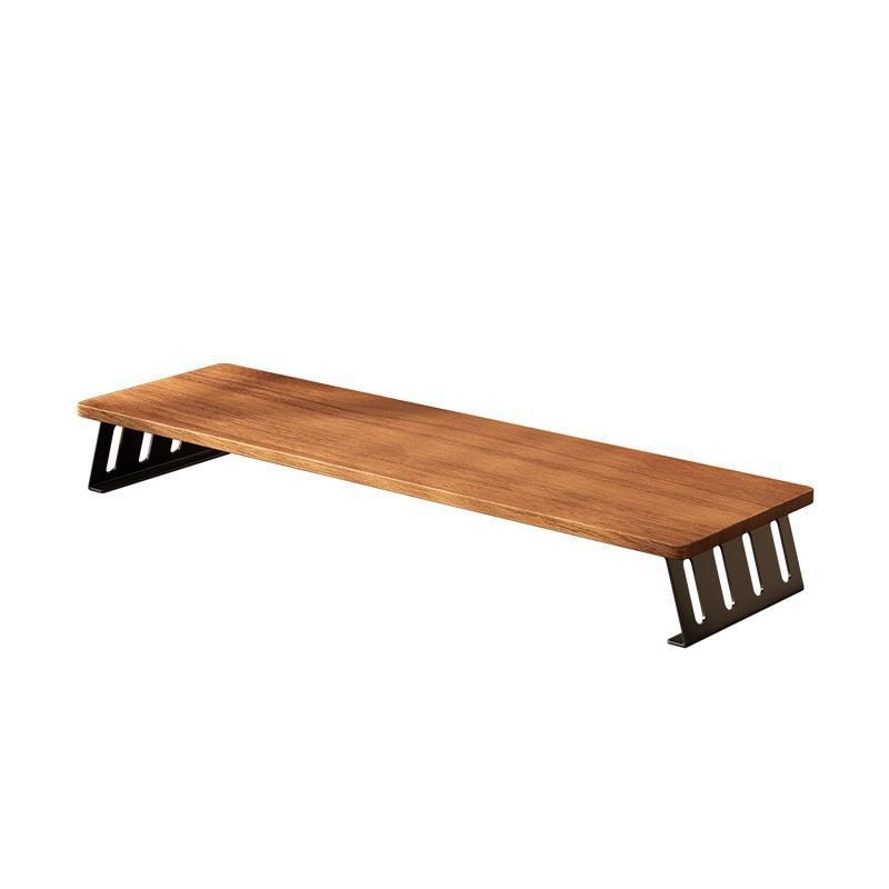 Στήριγμα οθόνης για επιφάνεια εργασίας με αποθήκευση, ξύλο/μπαμπού, 1 επίπεδο, πολυλειτουργικό