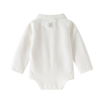 Dječji romper za bebe s dugim rukavima, unisex, 0–1 godina, 95% pamuk, proljeće/jesen, dvostruko zatvaranje