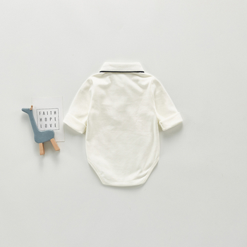 Salopetă bebe stil coreean, mâneci lungi, 95% bumbac, închidere cu nasturi ascunți, pentru vârsta 1–3 ani, toamnă 2020