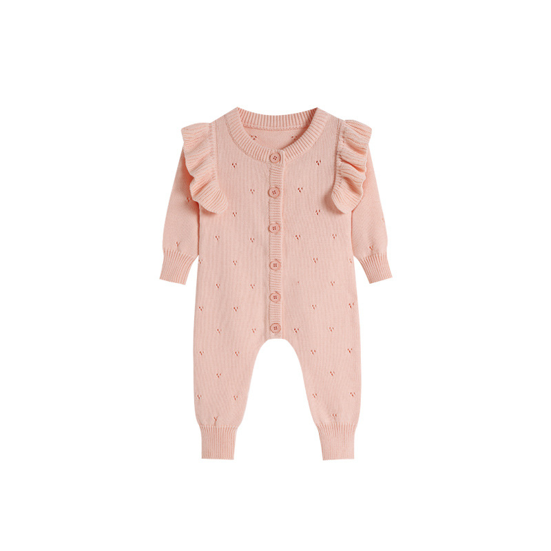 Dječji pleteni kombinezon za jesen-zimu, unisex, dugi rukavi