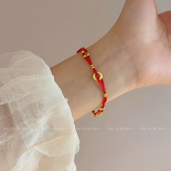 Unisex retro käsitsi punutud köis käevõru kõrvitsa ripatsiga