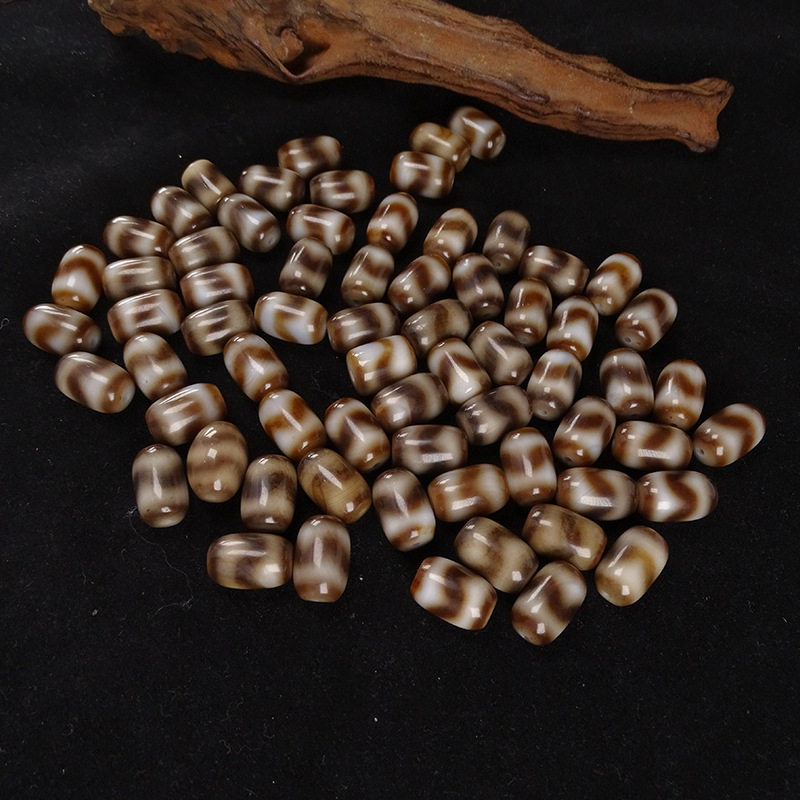 Szabad gyöngyök — Dzi achát, kiegészítők nélkül, nagykereskedelmi csomagolás, Holy Jewelry