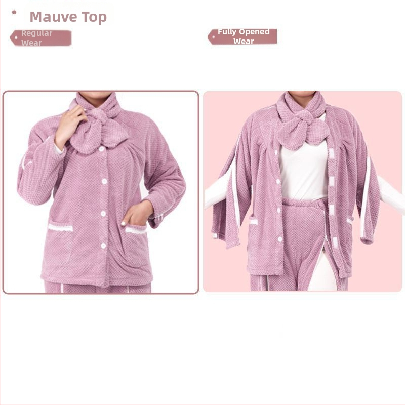 Set de îngrijire de iarnă cu căptușeală din fleece și fermoar, unisex, guler din blană, anti-murdărire