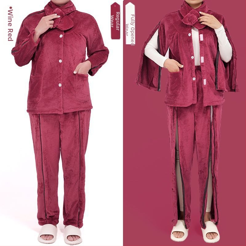 Set de îngrijire de iarnă cu căptușeală din fleece și fermoar, unisex, guler din blană, anti-murdărire