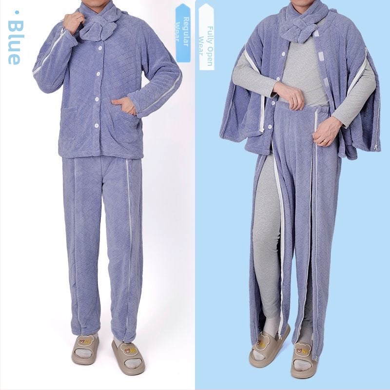 Set de îngrijire de iarnă cu căptușeală din fleece și fermoar, unisex, guler din blană, anti-murdărire