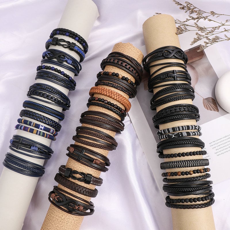Narukvica za ruku od kordnog materijala | ručno pletena | unisex, sladak stil | oblici: romb, kapljica, geometrijski | za parove | jesen 2024