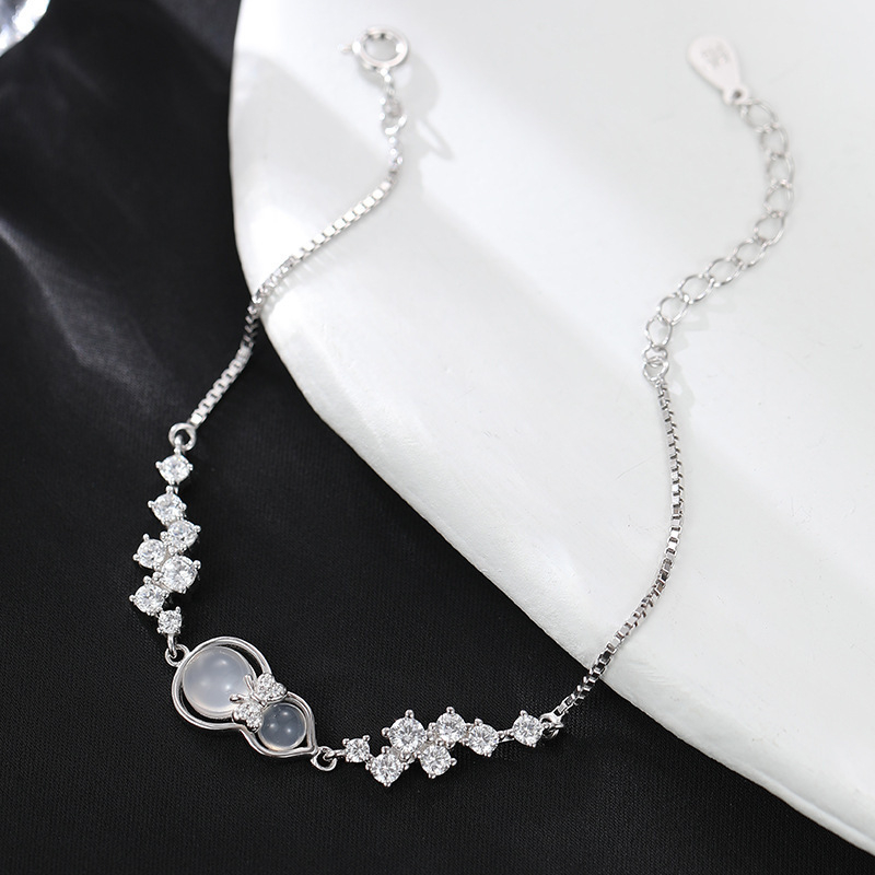 Brățară Tifani S999 Argintiu, formă arc și geometrică, stil chinez nou pentru femei