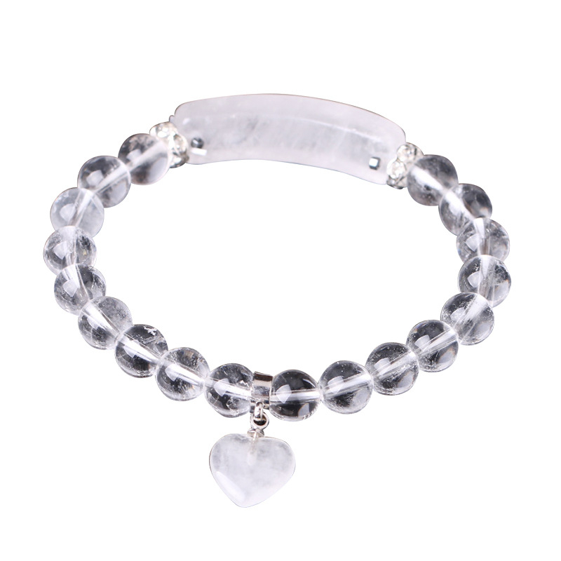 Brățară cu piatră naturală și accesorii din cupru, placare electroplatină (Model: F277; Material: Piatră naturală + accesorii din cupru; Stil: femei, personalitate)