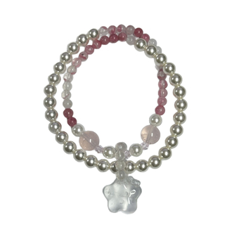 Brățară din cristale: stil modern minimalist pentru femei, formă stea, lucrat manual, tip cristal Cherry blossom rain