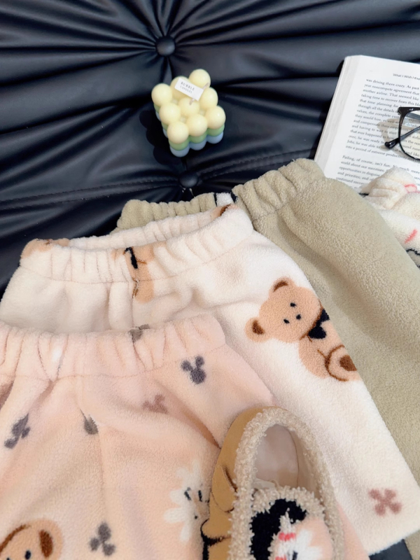 Dječje trenirke hlače: unisex, poliester, mekan završetak, srednji pojas, motiv životinja, za dob 1-3 godine, proljeće i jesen