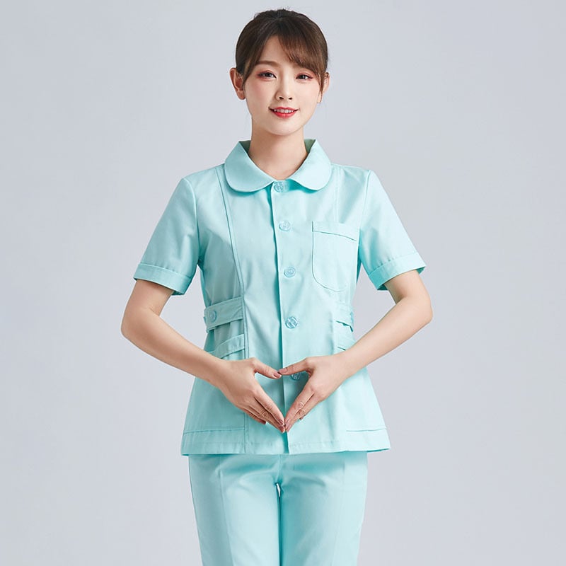 Halat medical pentru femei, din bumbac, evacuare umezeală, mâneci lungi, vară 2021, pentru uz medical/halat alb