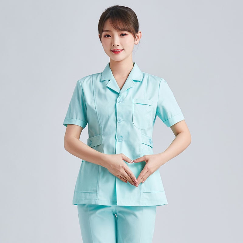 Halat medical pentru femei, din bumbac, evacuare umezeală, mâneci lungi, vară 2021, pentru uz medical/halat alb