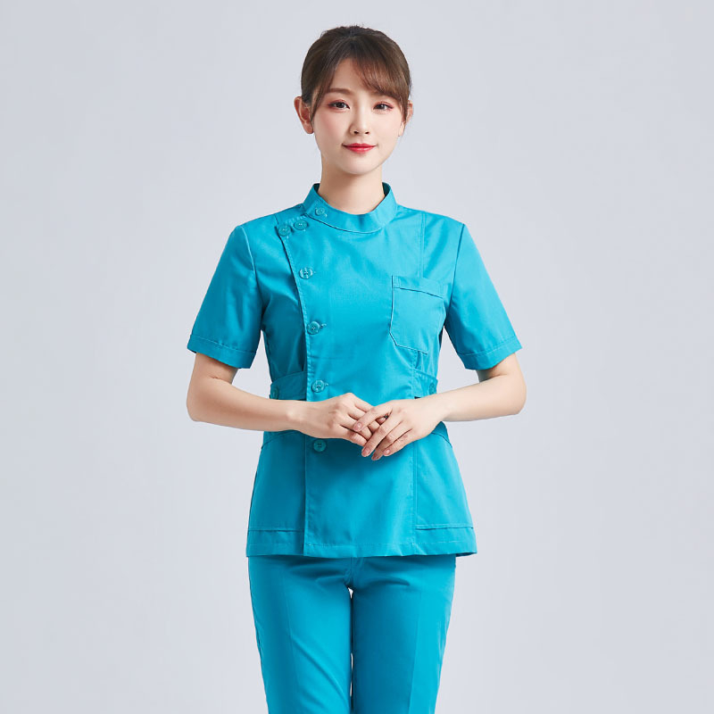 Halat medical pentru femei, din bumbac, evacuare umezeală, mâneci lungi, vară 2021, pentru uz medical/halat alb