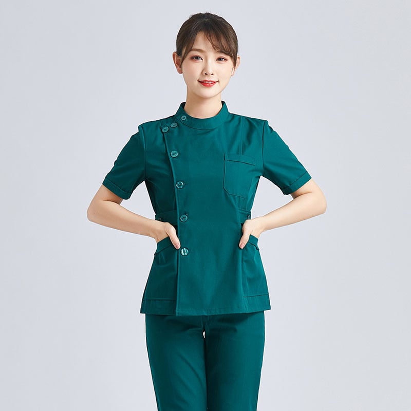 Halat medical pentru femei, din bumbac, evacuare umezeală, mâneci lungi, vară 2021, pentru uz medical/halat alb