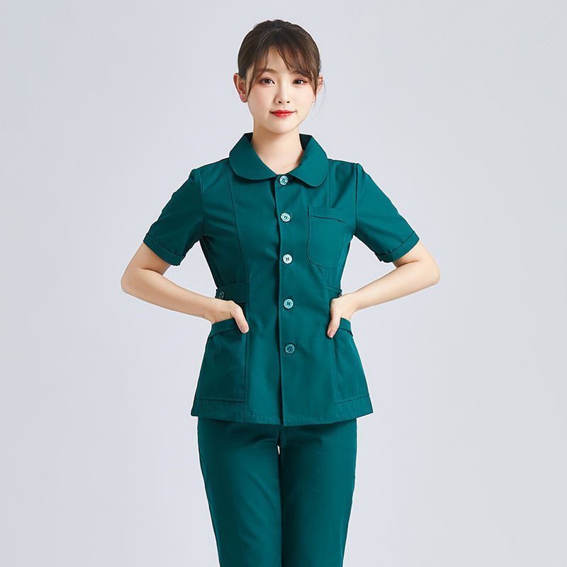 Halat medical pentru femei, din bumbac, evacuare umezeală, mâneci lungi, vară 2021, pentru uz medical/halat alb