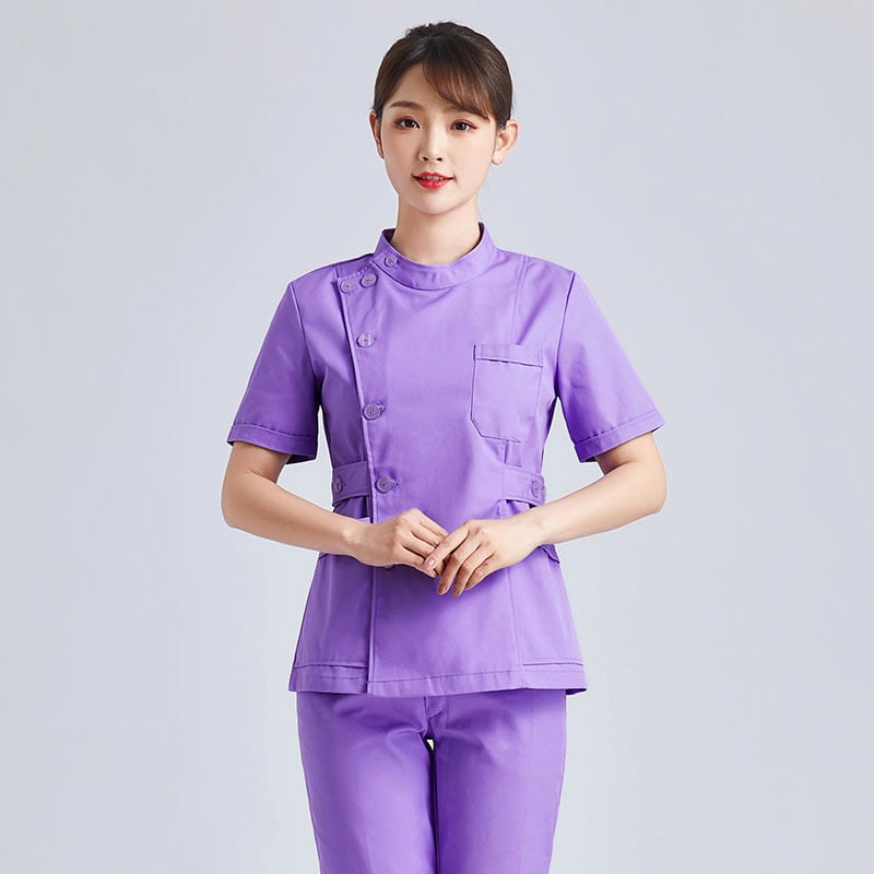 Halat medical pentru femei, din bumbac, evacuare umezeală, mâneci lungi, vară 2021, pentru uz medical/halat alb