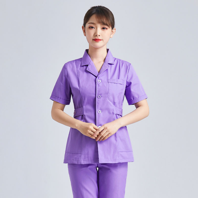 Halat medical pentru femei, din bumbac, evacuare umezeală, mâneci lungi, vară 2021, pentru uz medical/halat alb