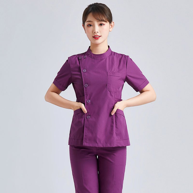 Halat medical pentru femei, din bumbac, evacuare umezeală, mâneci lungi, vară 2021, pentru uz medical/halat alb