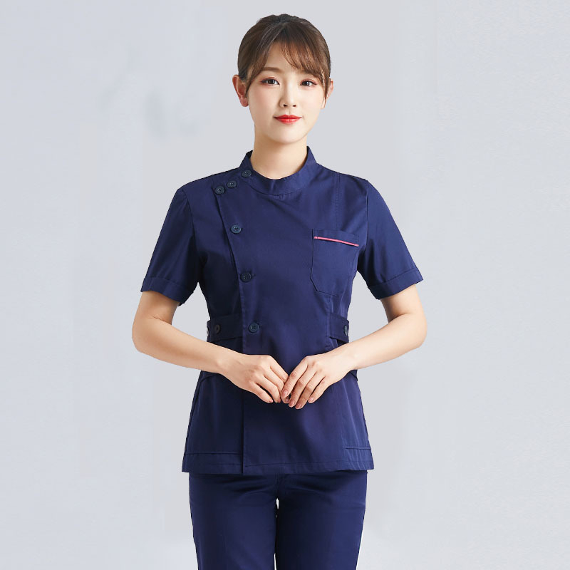 Halat medical pentru femei, din bumbac, evacuare umezeală, mâneci lungi, vară 2021, pentru uz medical/halat alb