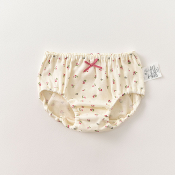 Chiloți pentru fete, 100% bumbac tricotat, respirabili și absorbante ale transpirației, pachet de trei, pentru copii 3–8 ani