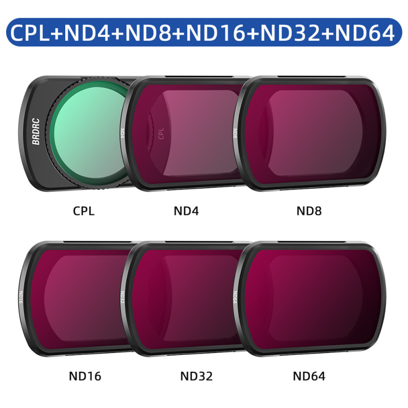 BRDRC Set filtra za DJI Osmo Pocket 3 — ND filter, UV filter i CPL polarizacijski filter
