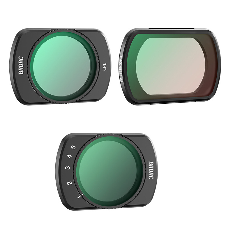 BRDRC Set filtra za DJI Osmo Pocket 3 — ND filter, UV filter i CPL polarizacijski filter