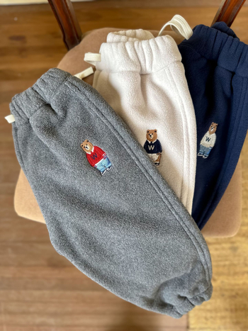 Pantaloni pentru copii cu căptușeală din polar, stil coreean, țesătură din bumbac, talie elastică