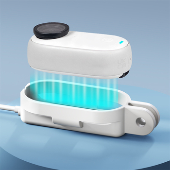 Magnetický nabíjací rám s ochranným krytom pre Insta360 GO3/GO3S, podpora horizontálneho aj vertikálneho snímania, PC plast; balenie obsahuje adaptér box