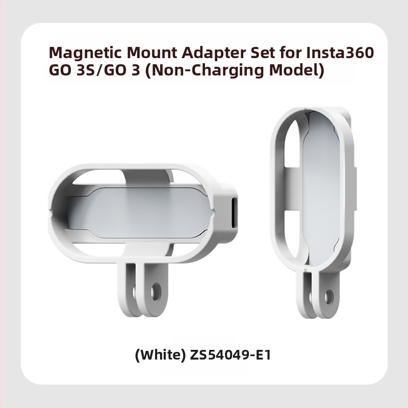 Magnetický nabíjací rám s ochranným krytom pre Insta360 GO3/GO3S, podpora horizontálneho aj vertikálneho snímania, PC plast; balenie obsahuje adaptér box