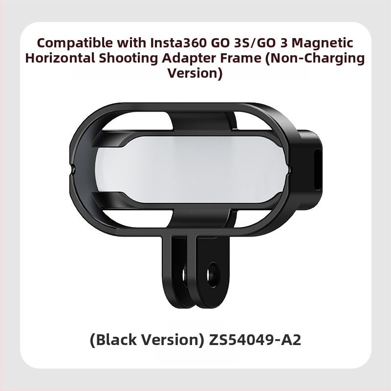 Magnetický nabíjací rám s ochranným krytom pre Insta360 GO3/GO3S, podpora horizontálneho aj vertikálneho snímania, PC plast; balenie obsahuje adaptér box