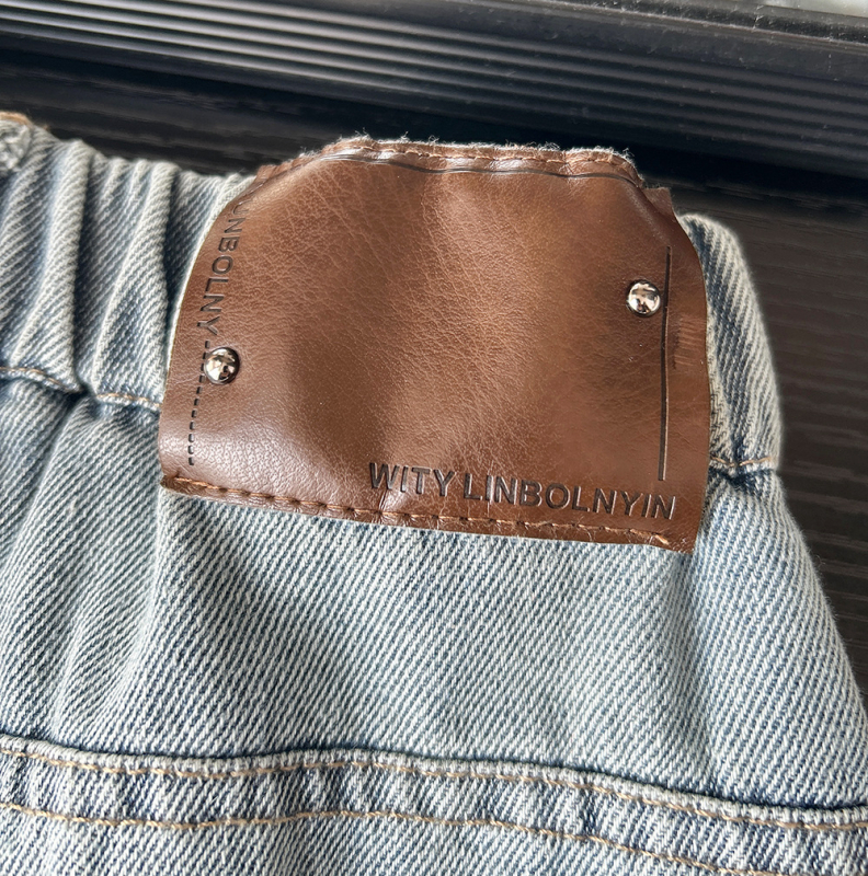 Koreai stílusú gyerek farmernadrág, pamut anyag, 3–8 évesek, 2025 tavasz