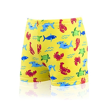 Детски плувки с принт, унисекс, полиестер със спандекс, стил бриф