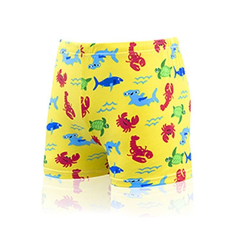 Детски плувки с принт, унисекс, полиестер със спандекс, стил бриф