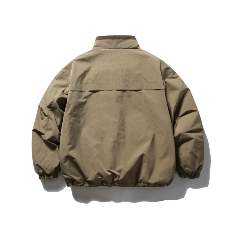 Wuhang Japán-stílusú laza vastag dzseki álló gallérral, cipzárral, 100% poliészter főanyag, téli 2023, férfi MY1196