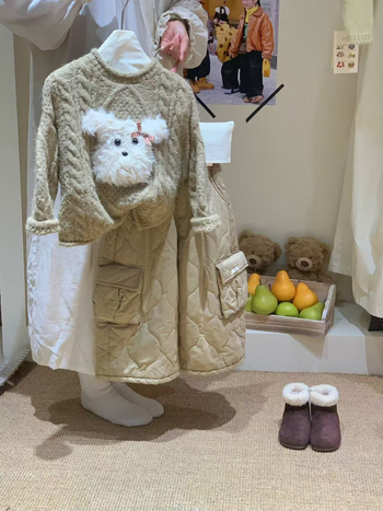 Pulover pentru copii în stil coreean, gros, guler rotund, mâneci lungi, pentru copii între 3 și 8 ani