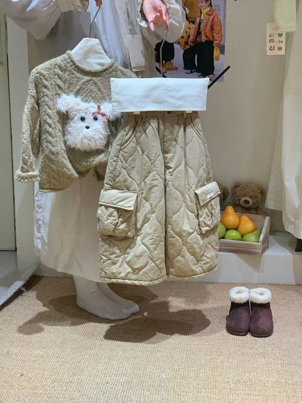 Pulover pentru copii în stil coreean, gros, guler rotund, mâneci lungi, pentru copii între 3 și 8 ani