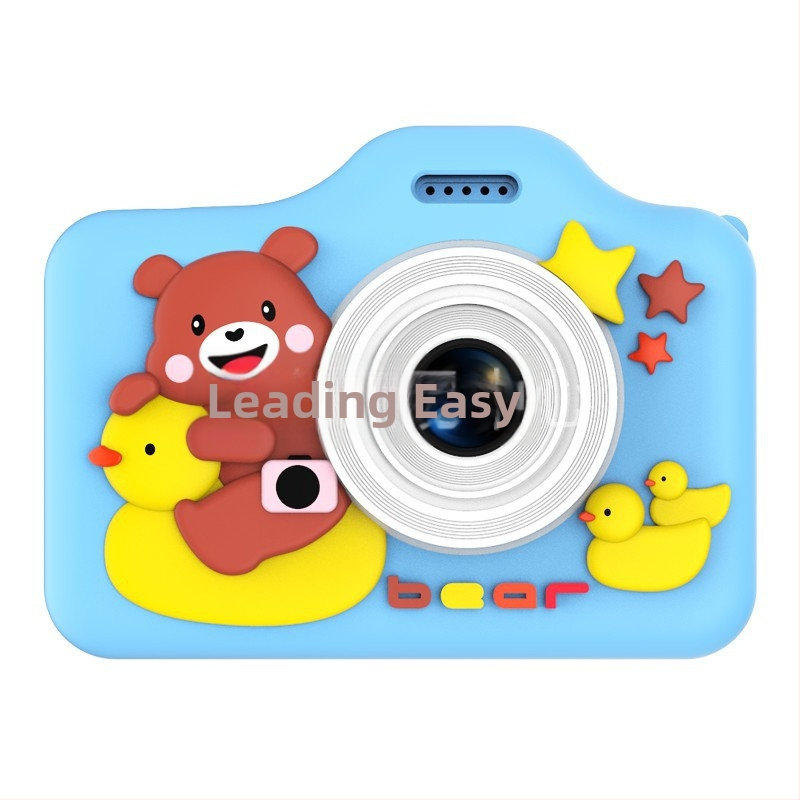 Ac02 Παιδική διπλής κάμερας μικρή ψηφιακή κάμερα με 2.0 ιντσών LCD, TF κάρτα, 4800–9600 pixel, ABS+TPU σώμα, διάρκεια μπαταρίας 1–3 ημέρες
