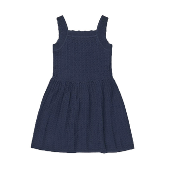 Rochie de vară pentru fetițe, fără mâneci, din jacquard tricotat din bumbac, cu plisată