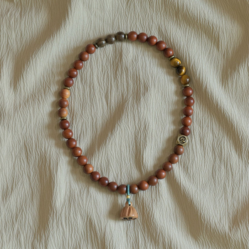 Fából készült karkötő, kézzel készített, uniszex, geometriai forma, természetes stílus