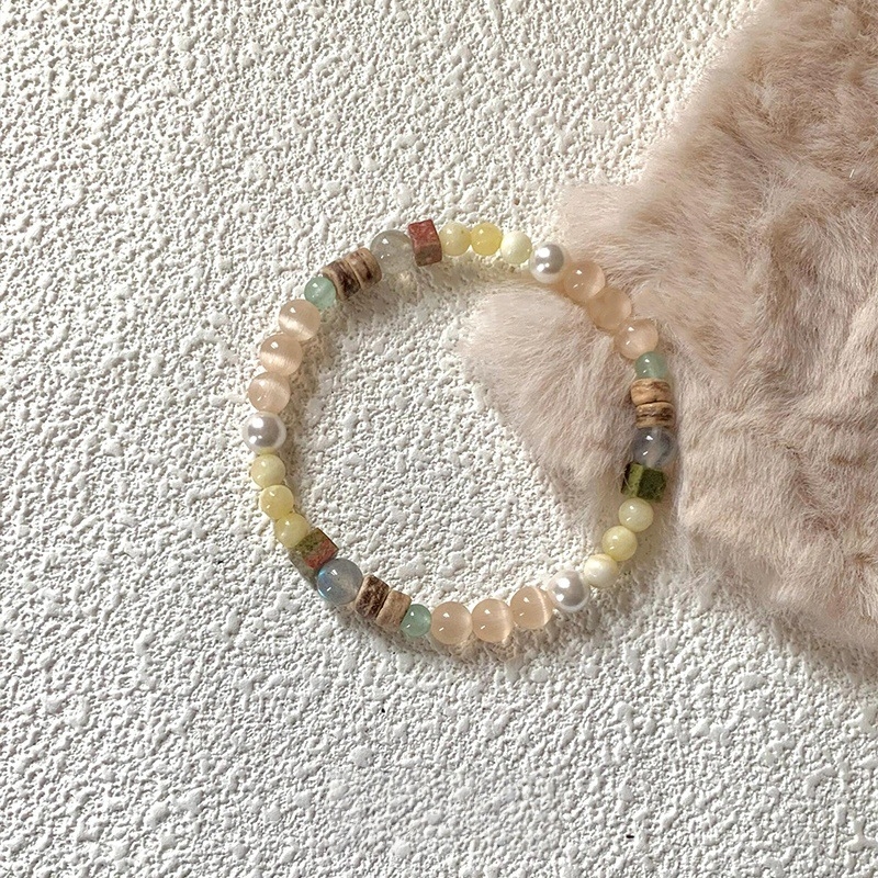 Narukvica – etnički stil, ručno izrađene perle, miješani materijali, ženski stil, novi kineski stil, geometrijski oblik (miješani materijali; ručno izrađene perle; ženski stil; geometrijski oblik; poklon za putovanje)