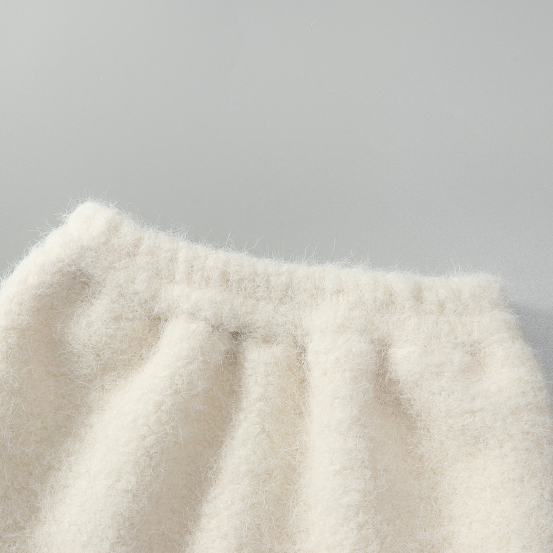 Koreai stílusú lányoknak, A-vonalú téli szoknya, pamut-keverék anyag, 80% poliészter, bélés pamut, 8 éves kortól