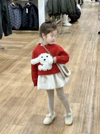 Koreai stílusú gyerek pulóver, kerek nyakú, hosszú ujjú, 3–8 éveseknek