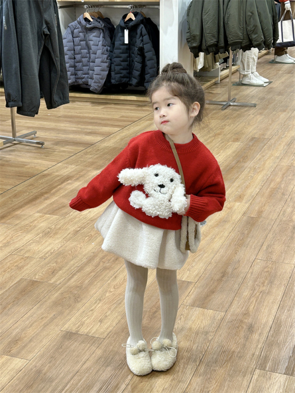 Detský sveter v kórejskom štýle, okrúhly výstrih, dlhé rukávy, pre deti 3–8 rokov