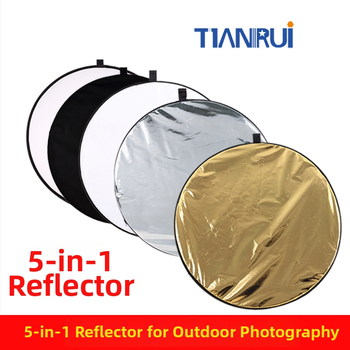 Πέντε σε ένα διπλής όψεως ανακλαστήρας, φορητός και εύχρηστος για επαγγελματική φωτογράφηση, κυκλικός, από ανακλαστικό ύφασμα.