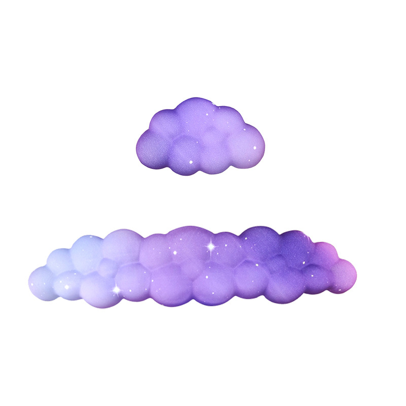 Sprijin pentru încheietura mâinii pentru birou, silicon impermeabil, model inspirat din nori, 330 g