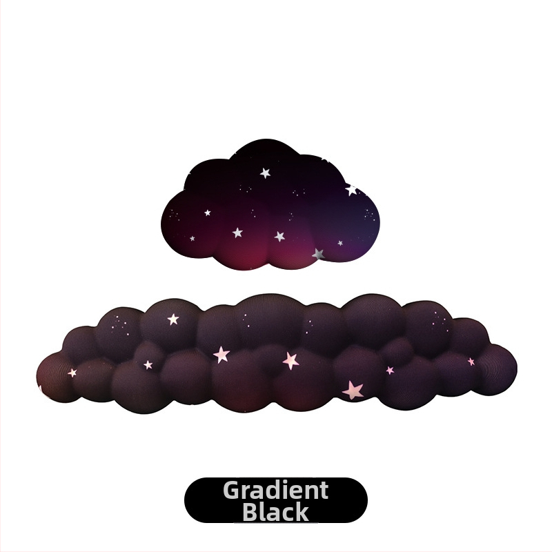 Rokas plaukstas atbalsta spilventiņš birojam, silikona, ūdensizturīgs, debesu iedvesots modelis, 330 g