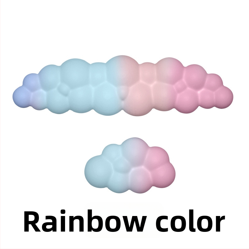 Rokas plaukstas atbalsta spilventiņš birojam, silikona, ūdensizturīgs, debesu iedvesots modelis, 330 g