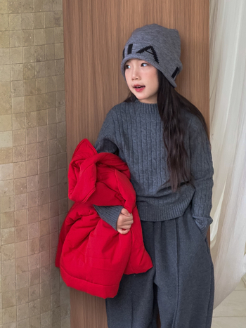 Gyerekeknek szóló gyapjú pulóverdzseki, uniszex, koreai kötés, kerek nyakú, finom gyapjú, téli 2025 kiadás