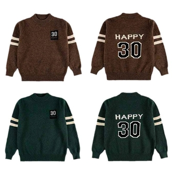 Fiúknak szóló kötött pulóver, K-stílus, 85% gyapjú, 8 évesnél idősebbeknek, téli–tavaszi–őszre.