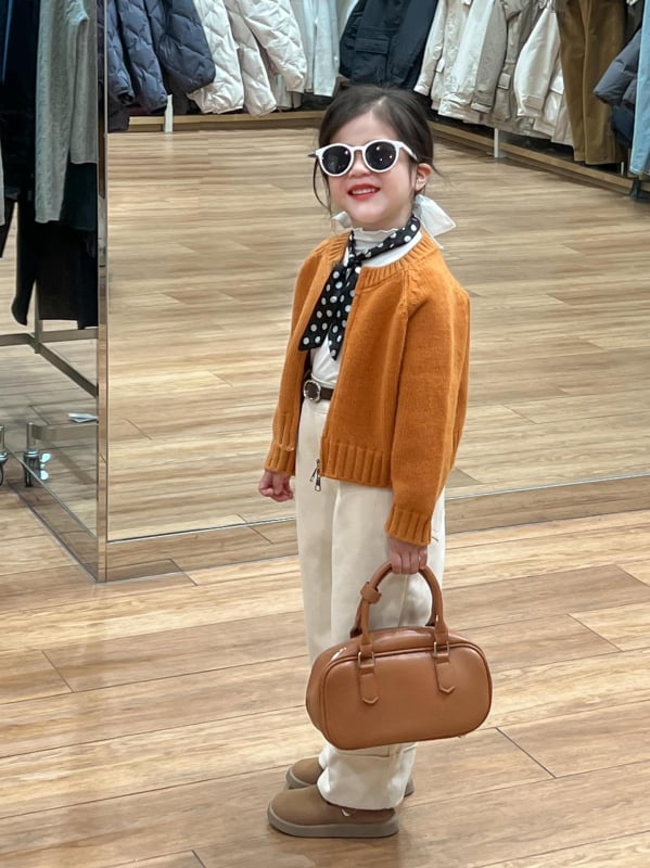 Σετ πλεκτών ρούχων για κορίτσια: Korean στυλ, ζακέτα με φερμουάρ και παντελόνια με φλίς εσωτερική επένδυση για φθινόπωρο